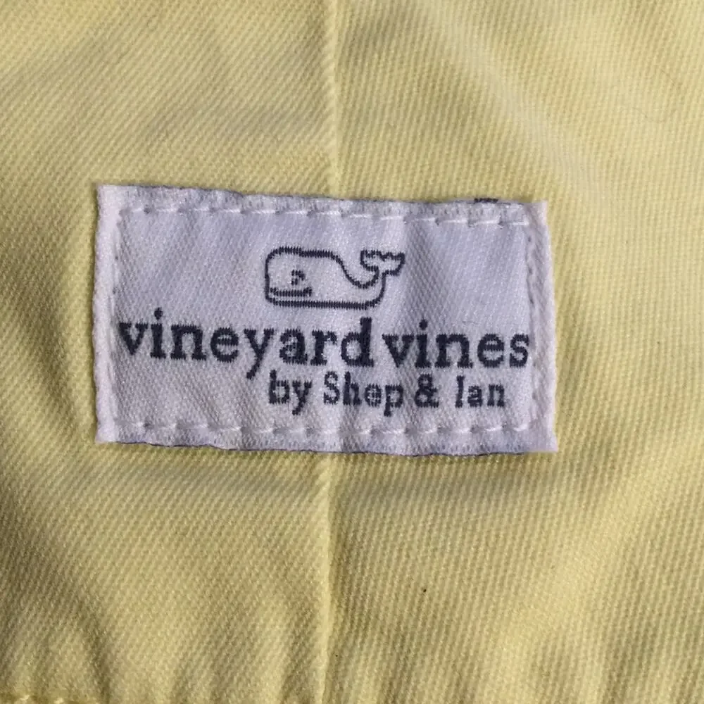 Vineyard Vines Yellow Bermuda Whale Critter shorts 18